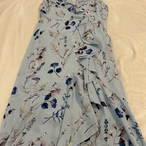 Banana Republic Light Blue Floral Dress